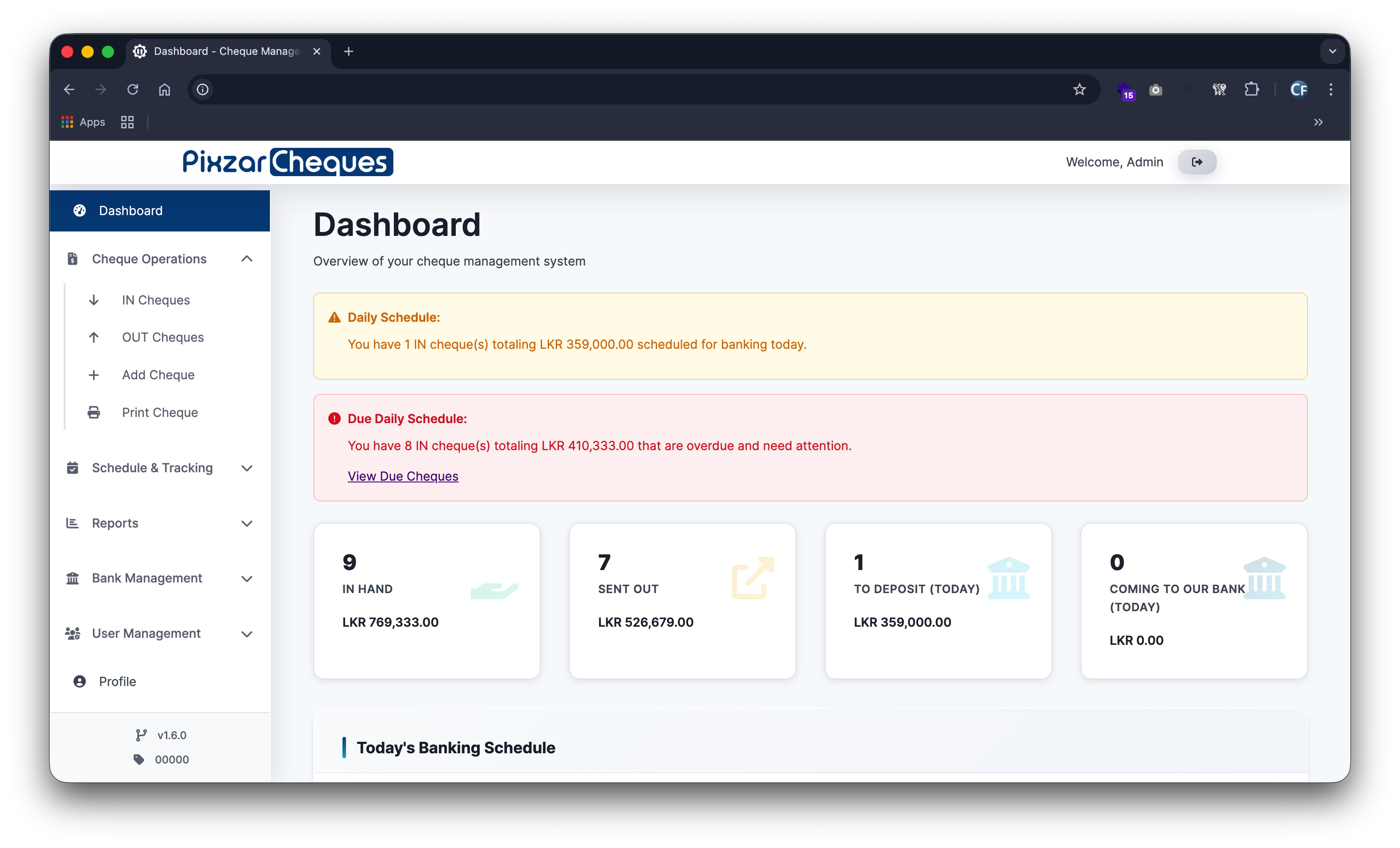 PixzarCheques Screenshot 1