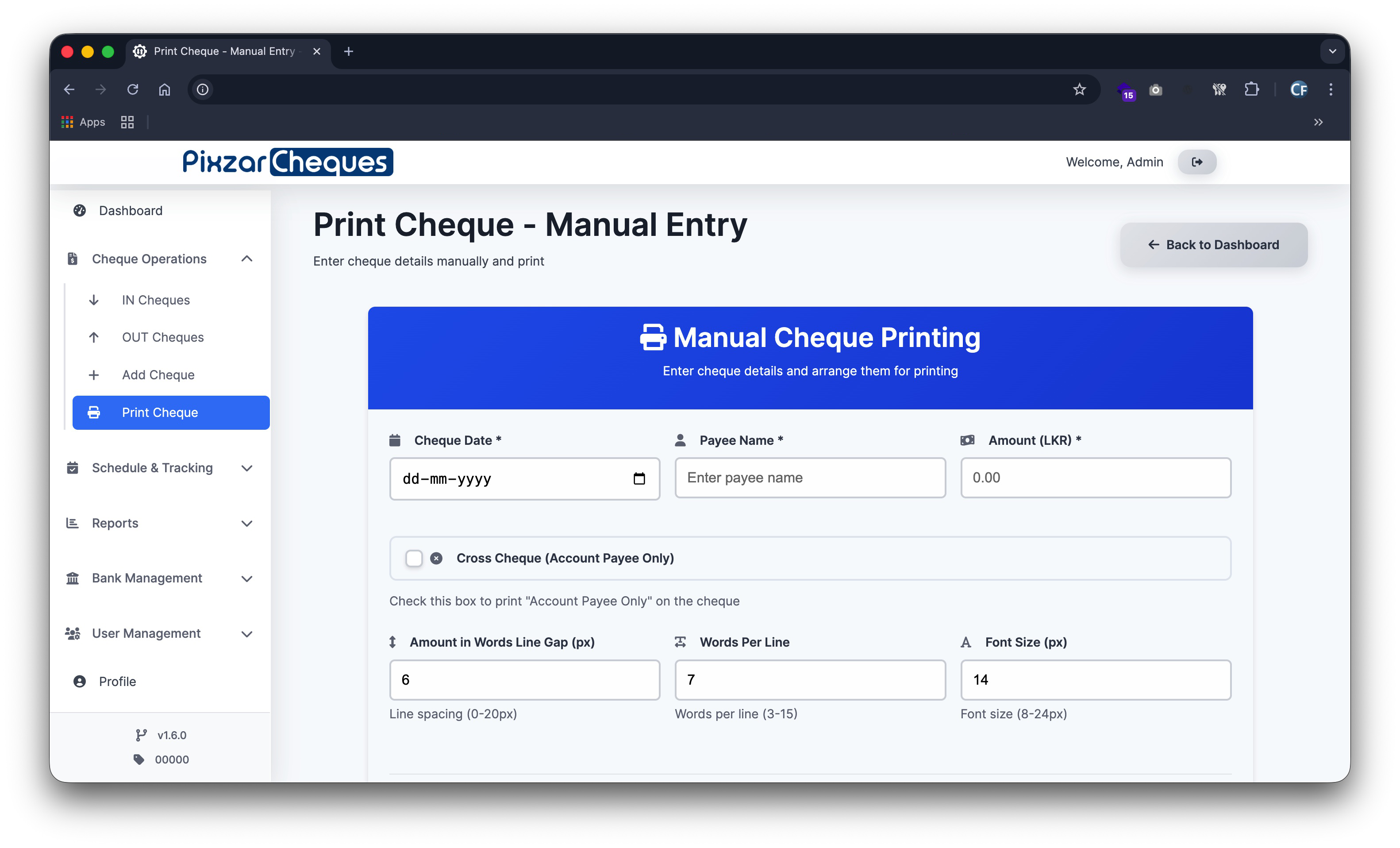 PixzarCheques Screenshot 5